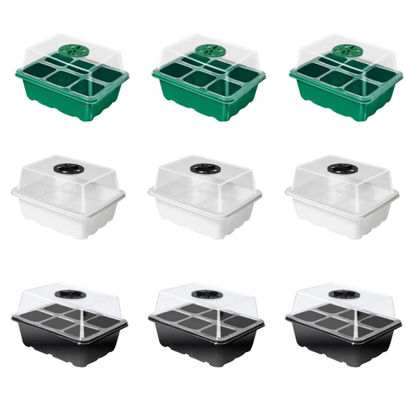 

AEE3-Seed Starting Kit With Adjustable Humidity Dome And Basic Plant Starting Kit Mini Greenhouse Germination Kit