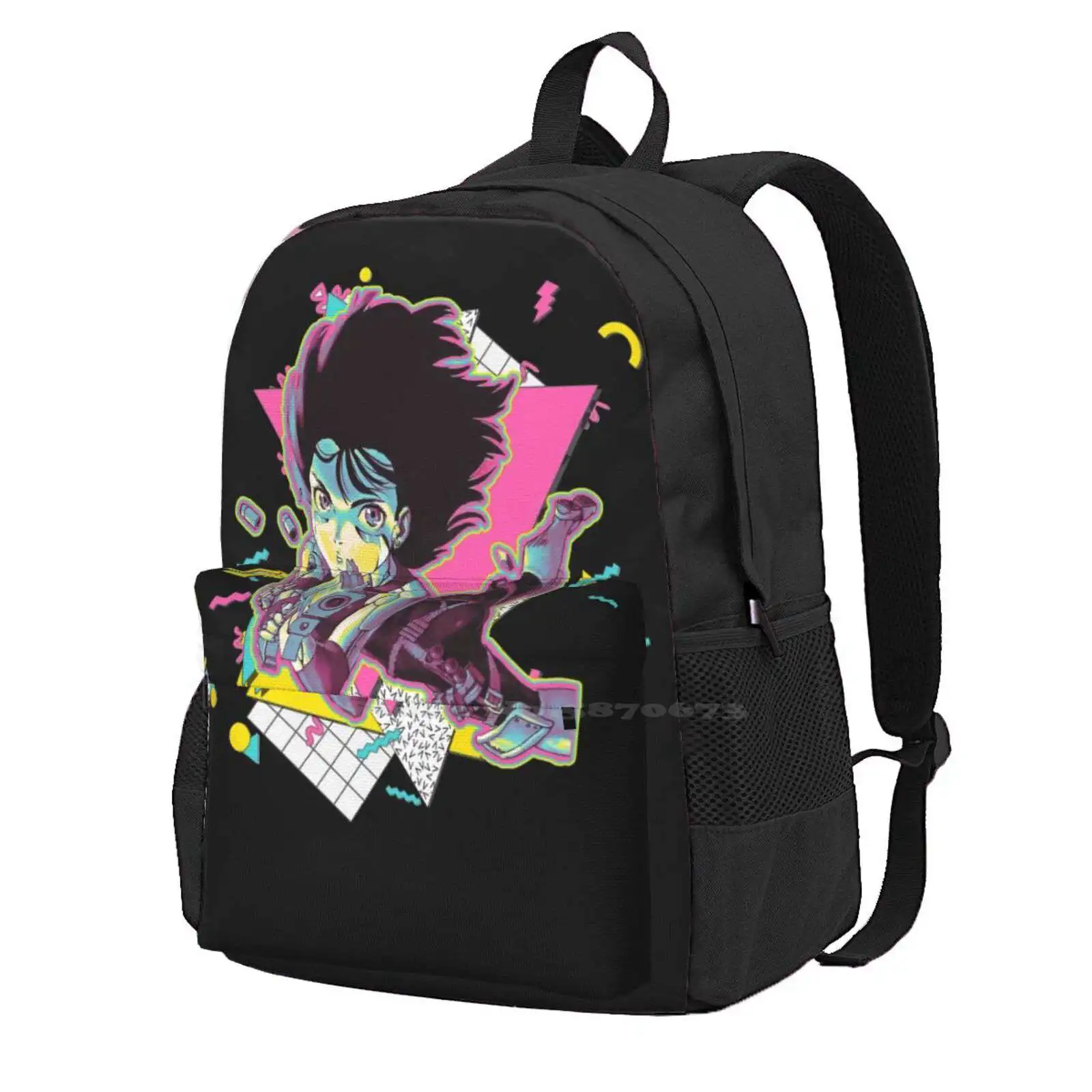 

Alita-Battle Angel Alita * 90s Graphic Design * 3d Print Design Backpack Student Bag Fan Art Kawaii Japanese Cute Fantasy Art