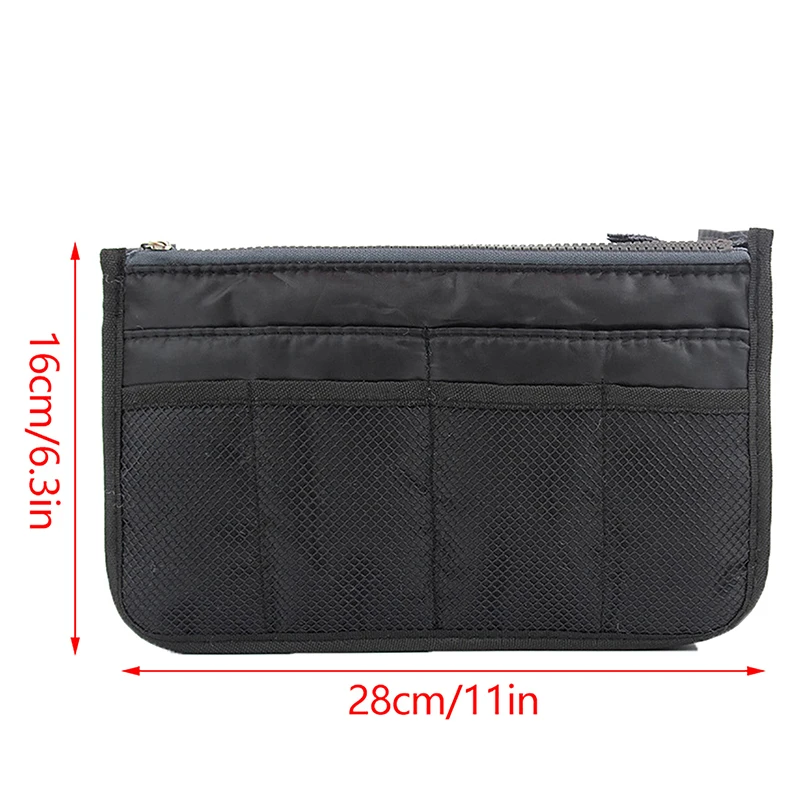 1pcs Insert Bag Women Nylon Travel Insert Organizer Handbag Cosmetic Bags Travel Inner Purse Portable Handbag Storage Organizer