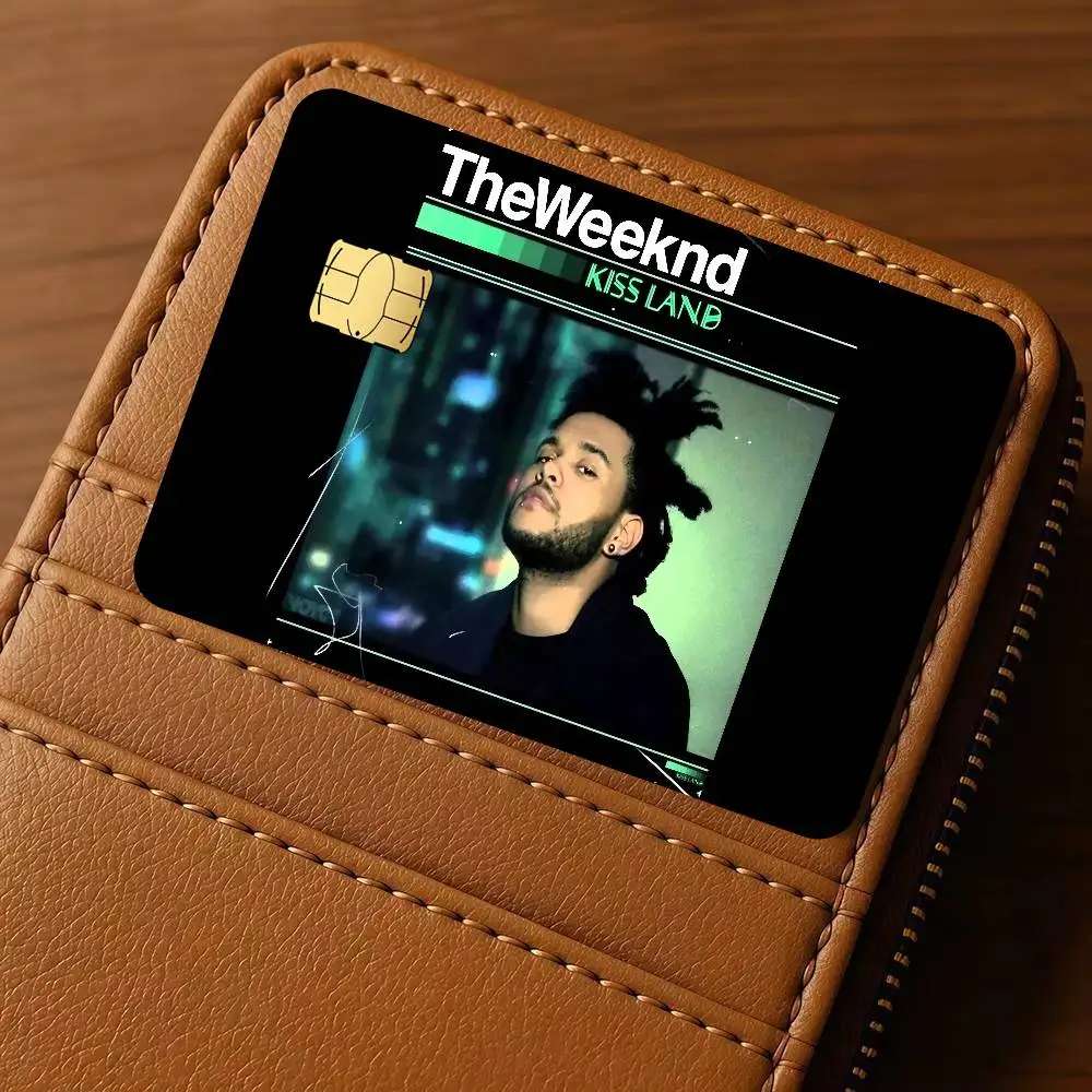 The W-weeknd Kiss Land   Cartoon Credit Card Skin Stickers For Bank Card Bus Metro Card Sticker Waterproof Women Gift