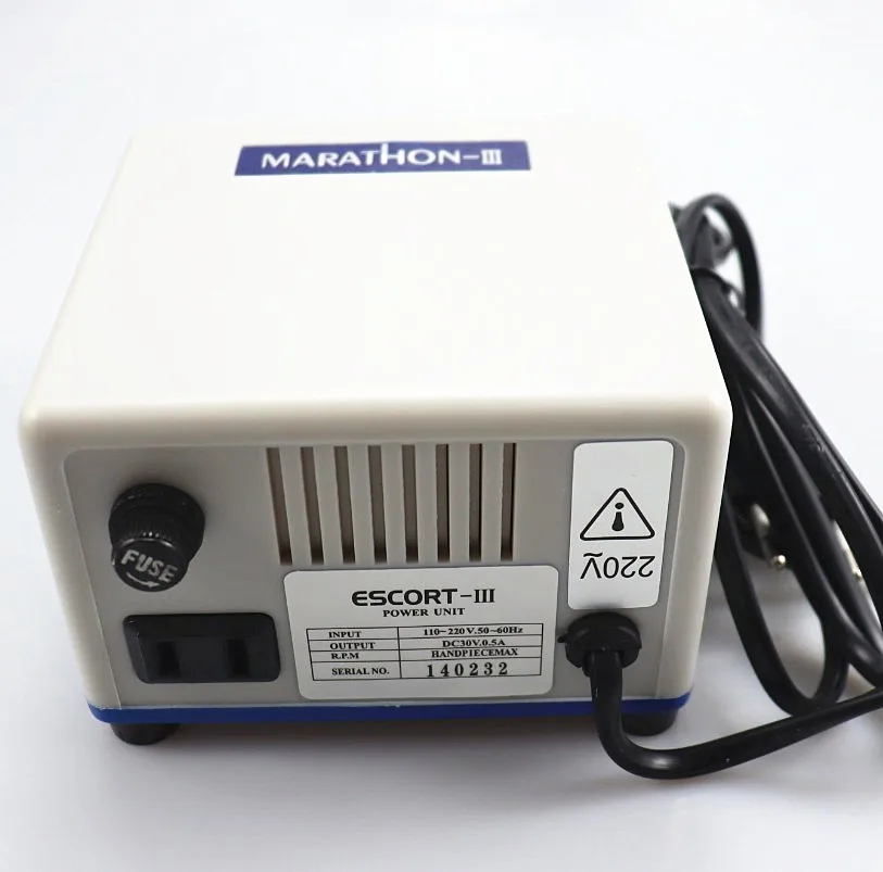 고품질 사일런트 핸드피스 네일 드릴 비트, 강력한 210 MARATHON N3, 65W, 45000Rpm, 매니큐어 기계, 페디큐어, 전기 파일 비트 K