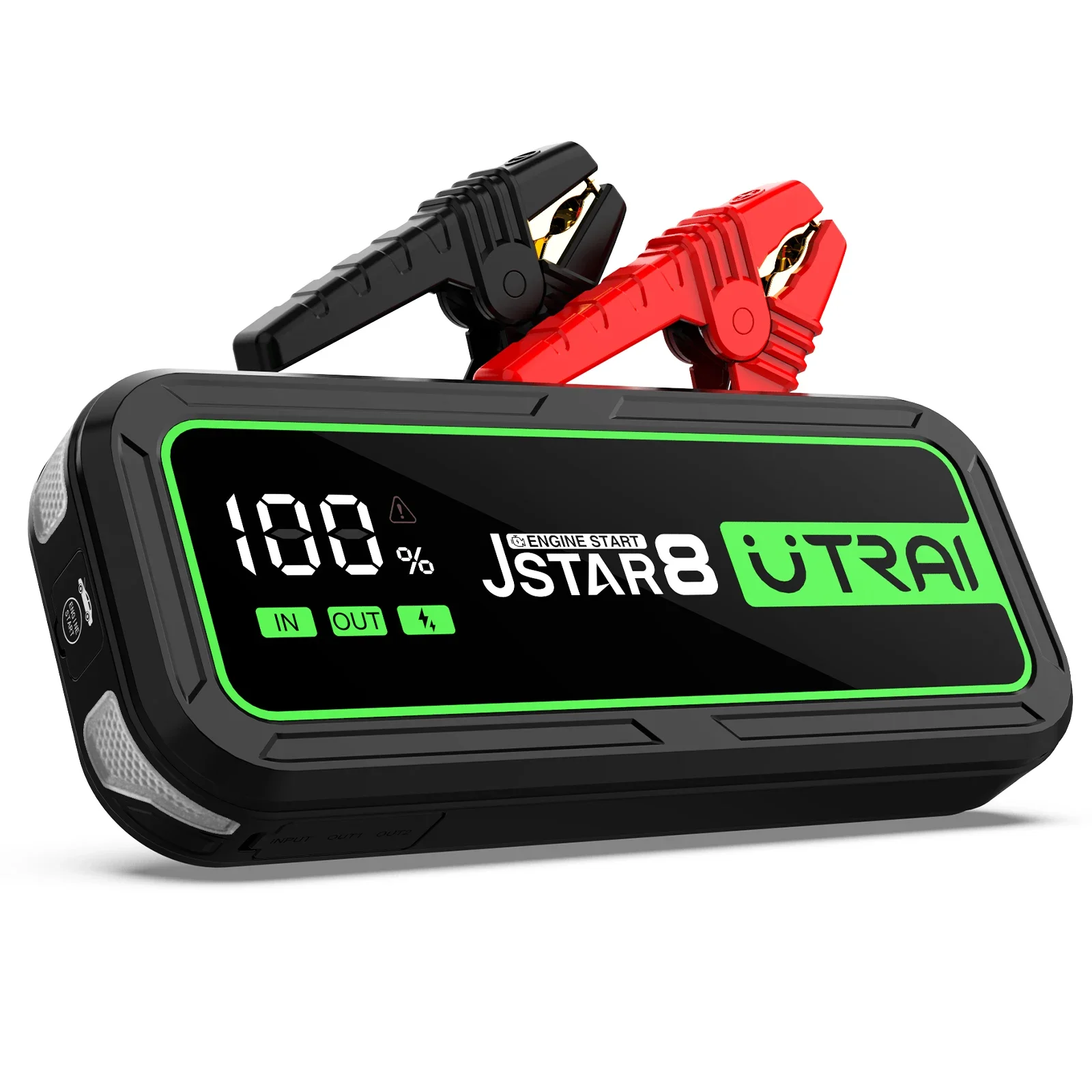 Car Booster Portable Jump Starter Power Bank 3000A Peak Current LED Light Jumpstart Starting Device Utrai JS-8 ODM Factory