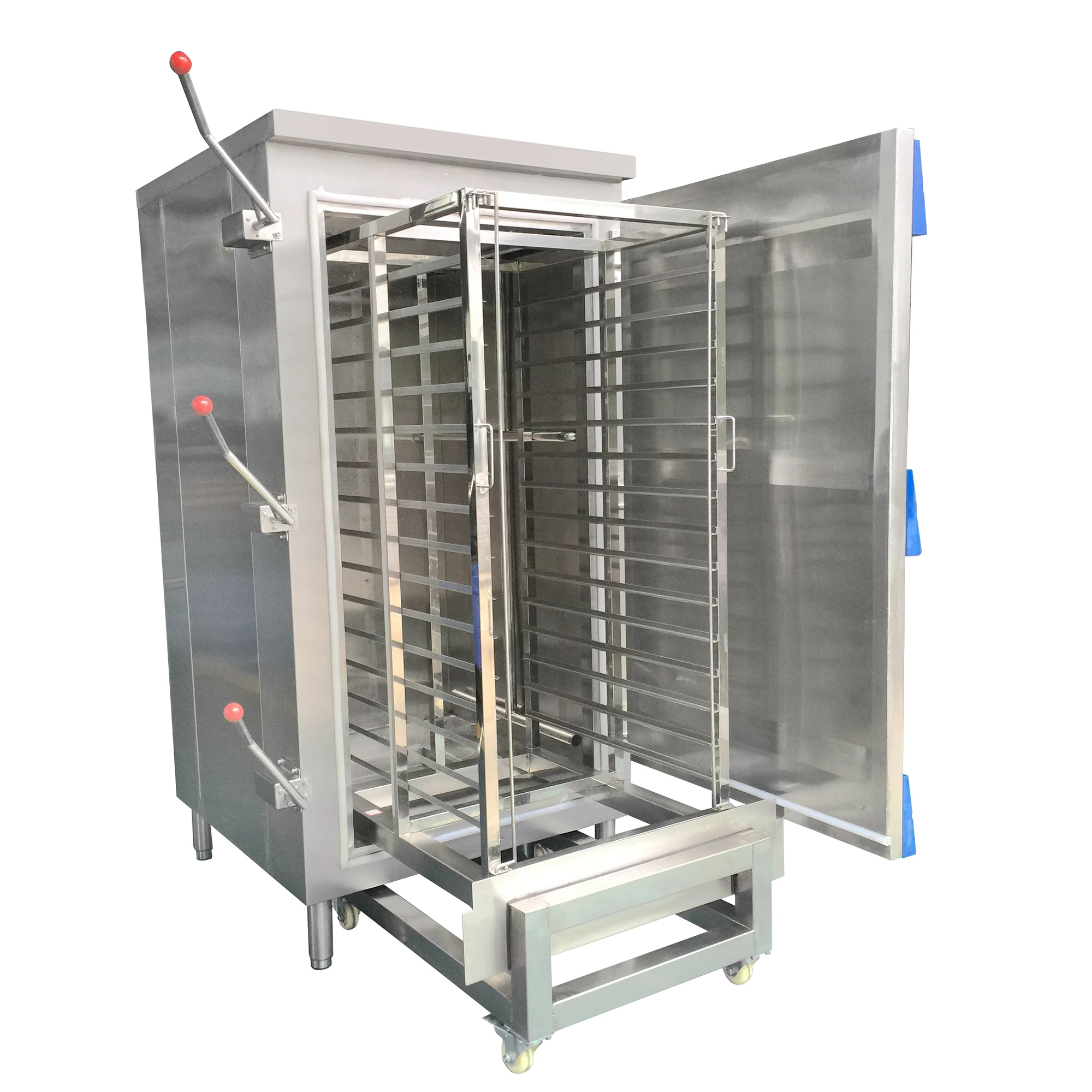 Carrello a vapore per attrezzature industriali nuovissimo, incluso carrello singolo, senza vassoio per cottura a vapore