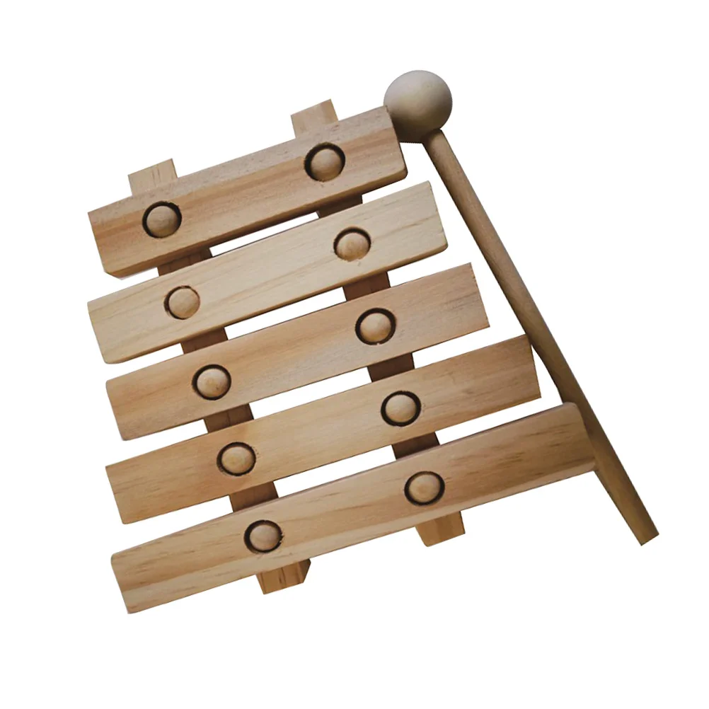 

Wooden Knocking Xylophone DIY Painting Graffiti Ornament Educational Supplies Kids Brain Coordination Creative Craft