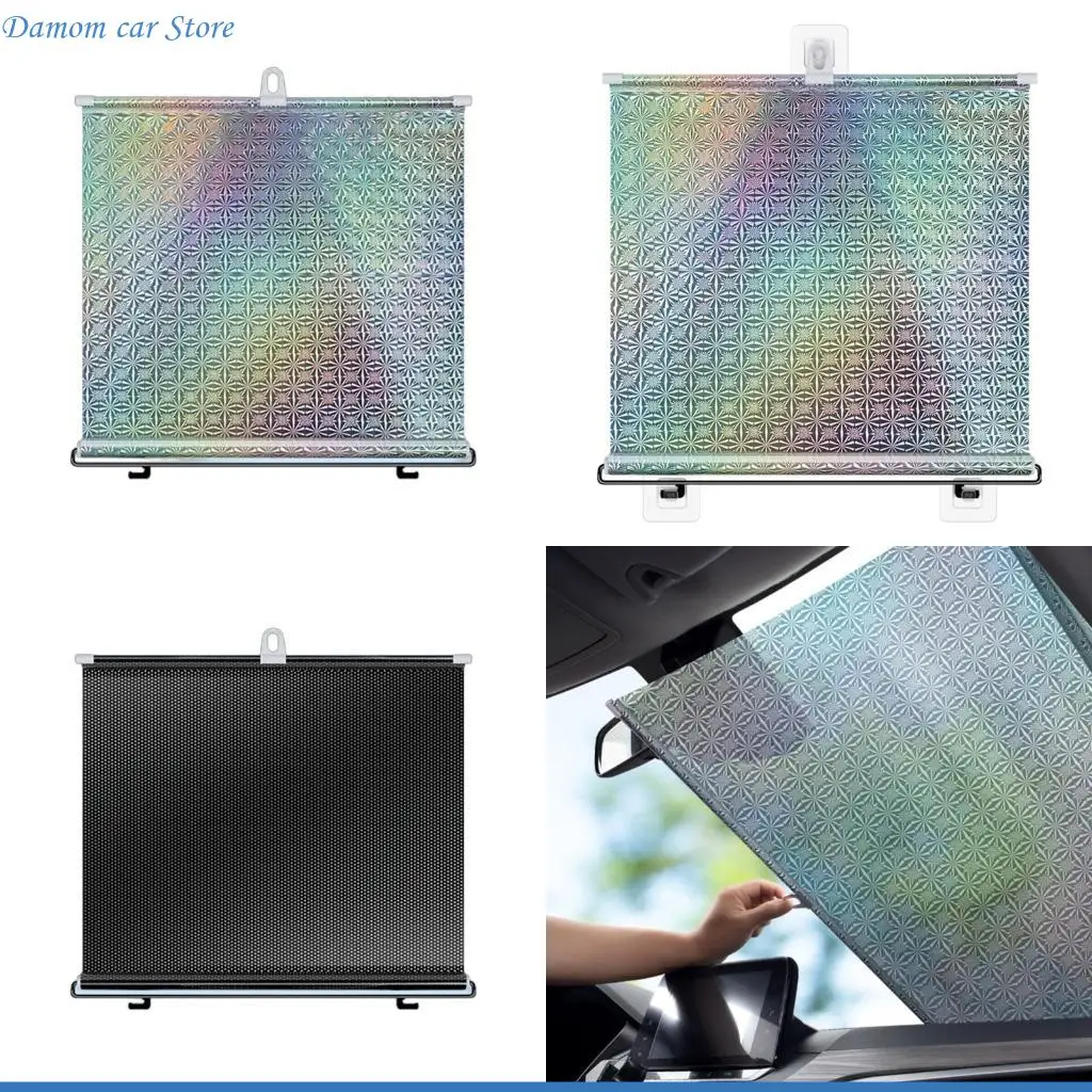 

A2UC Upgraded UV Protections Curtain Car Windshield Sunshade Suction Cup Heating Shield Sun Protections Shade Simple Install