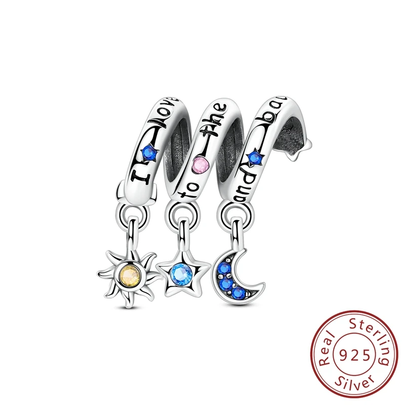 

Unique 100% 925 Sterling Silver Eternal Love Beads Charm Fits Bracelet For Women Beautiful and Elegant Jewelry Gift