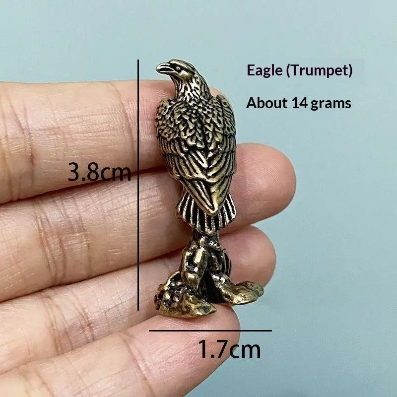 Vintage Alloy Eagle Statue With Exquisite Carved Details: Antique Finish Home Office Decor Gifts