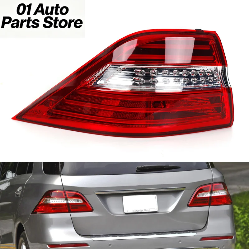 Car Taillight For Mercedes-Benz W166 ML300 ML350 ML400 2012 2013 2014 2015 LED Rear Lamp Led Taillight 1669063501 1669063401