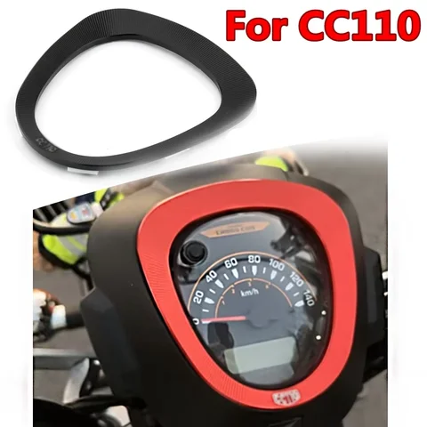 For Honda CC110 Cross Cub CC 110 Motorcycle CNC Aluminum Key Shell Case Protective Cover Dashboard Instrument Frame Cover Trim