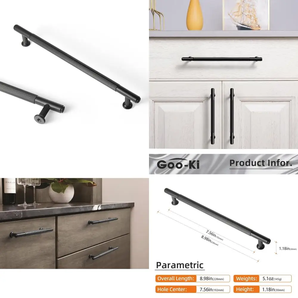 

Современные ручки для шкафа из цинкового сплава, 6 шт., 7,56 от центра, ручки для кухонных ящиков, современная барная фурнитура