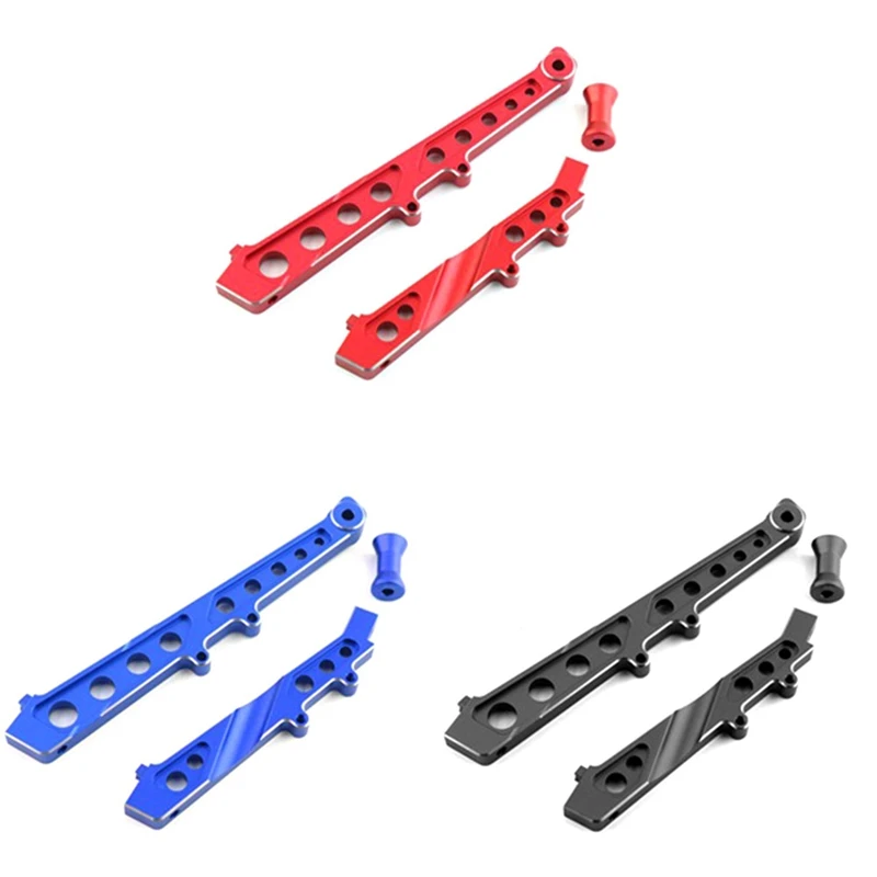 Aluminum Front And Rear Chassis Brace For ARRMA 1/7 Limitless Infraction 6S BLX RC Car Upgrades Replacement Black