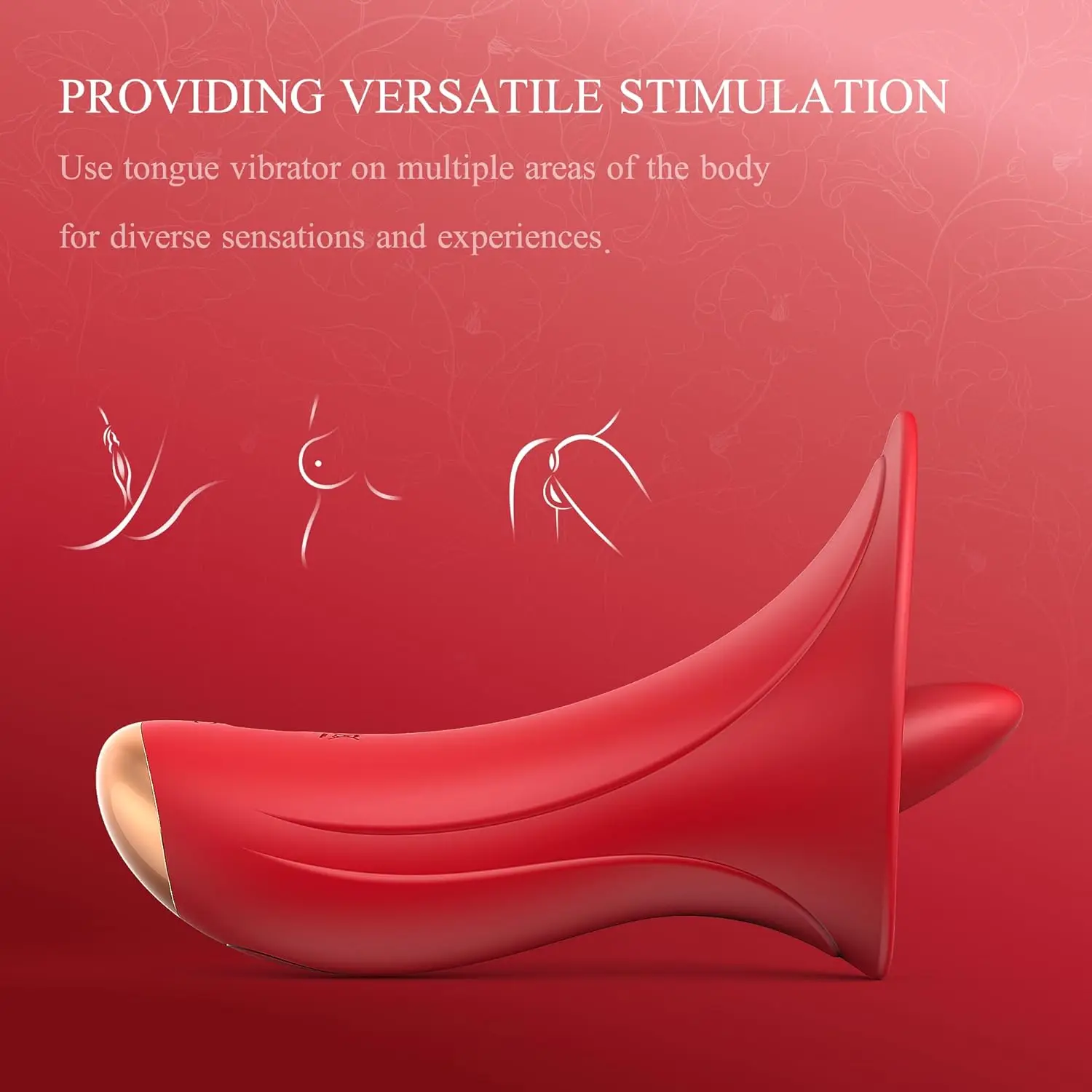 هزاز لعق البظر ألعاب جنسية وردية للنساء، محفز حلمة البظر 2 في 1 مع 7 لعق اللسان و7 أوضاع تهتز #4