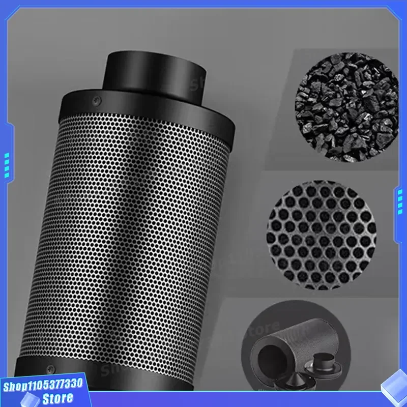 Activated Carbon Air Filter for Hydroponic Grow Tent Plant Cartridge Odor Control Ventilation System Replacement Core High