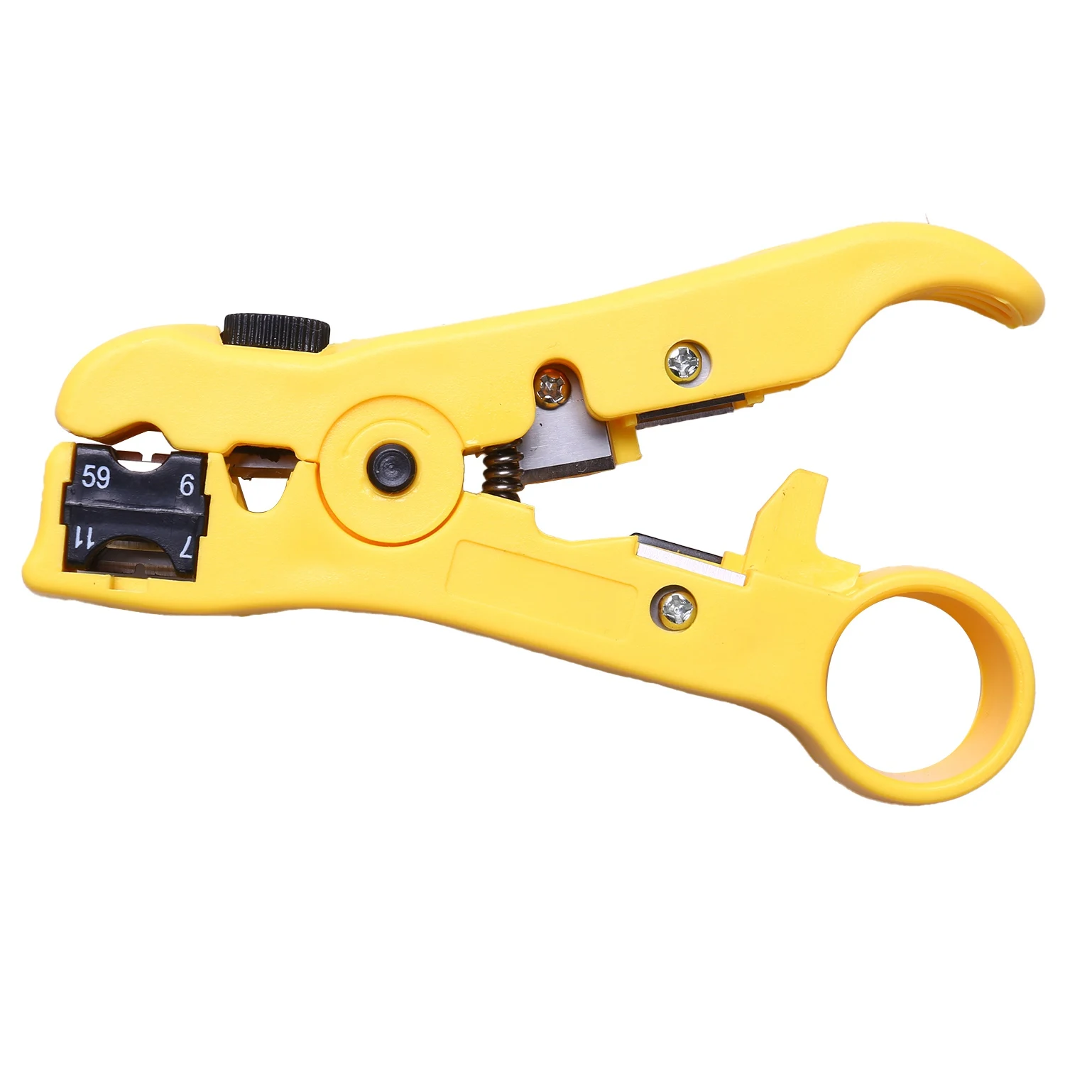 

【Price-Drop!】Durable Coax Compression Crimper Tool Bnc/Rca/F Crimp Connector Rg59/58/6 Cable Wire Cutter Adjustable Crimping Pli