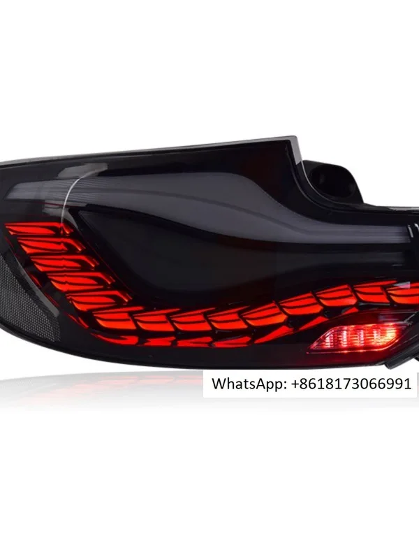 Specially designed for 2 Series LED taillight assembly 14-21 models M2C F22 F23 modified dragon scale flowing taillight