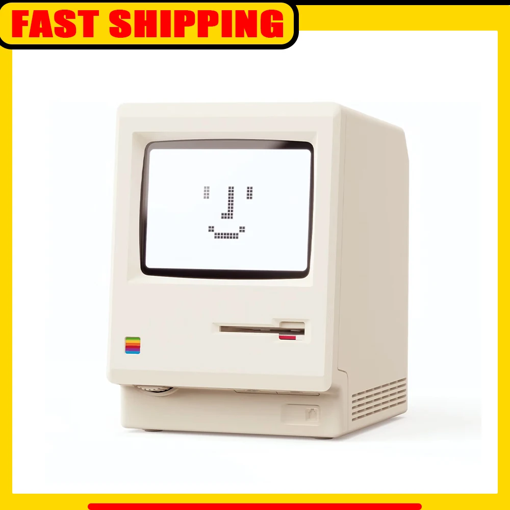 Maclock Retro Clock Creativity Alarm Clock Student Specific Wake Up Artifact Desktop Decor Computer Keyboard Accessories Gift