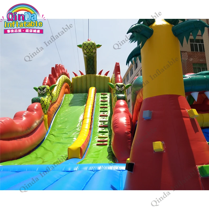 Castillo inflable grande de 17x11M para niños, castillo saltador, soplador de aire libre, casa inflable