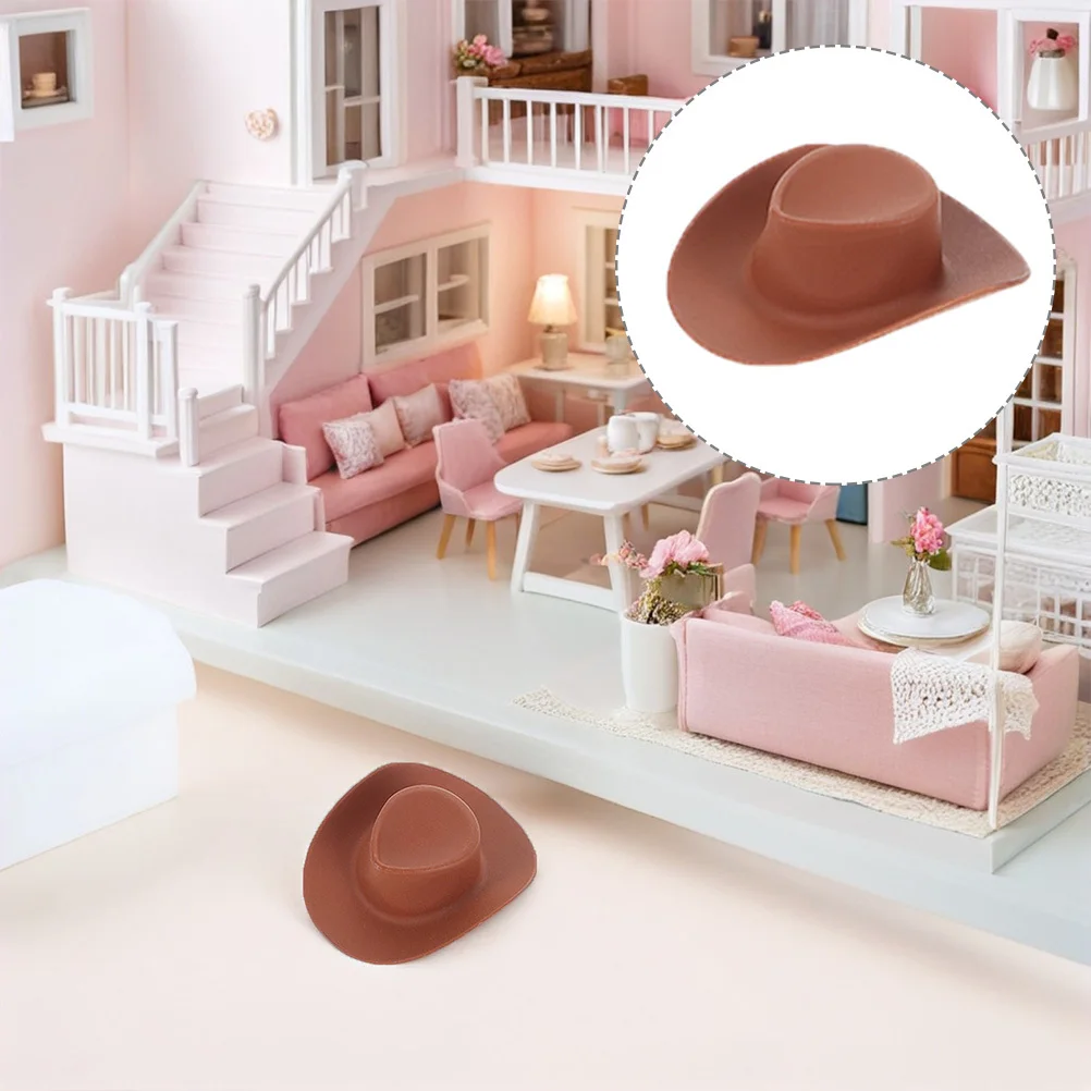 

40 шт. мини-шляпы в стиле вестерн для украшения своими руками, ремесленные проекты, принадлежности для одежды, изготовление ювелирных изделий, аксессуары для кукольного домика, миниатюрная шляпа