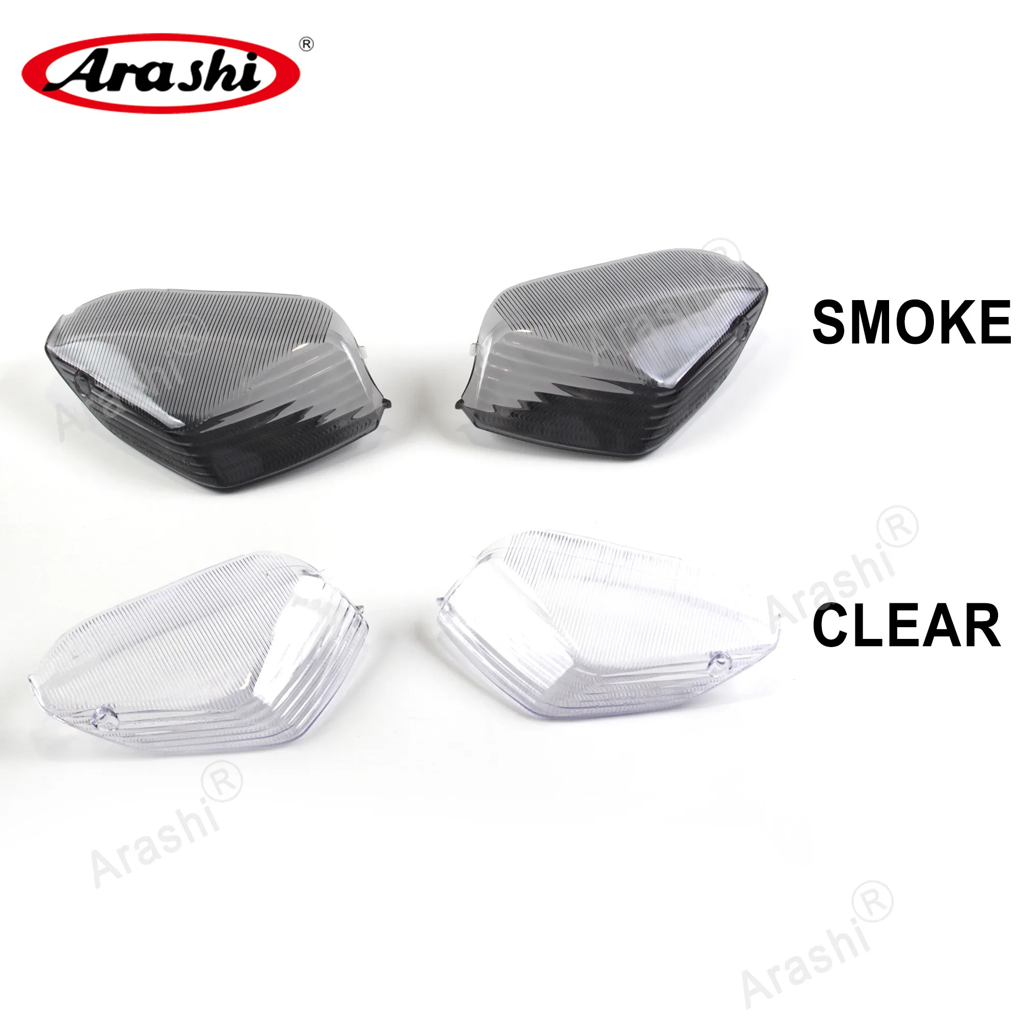 

Motorcycle Rear Turn Signal Lights Lamp Lens Covers For KAWASAKI NINJA ZX-10R 2006-2007/ ZX-14 2006-2010/ Concours 2008-2011 09