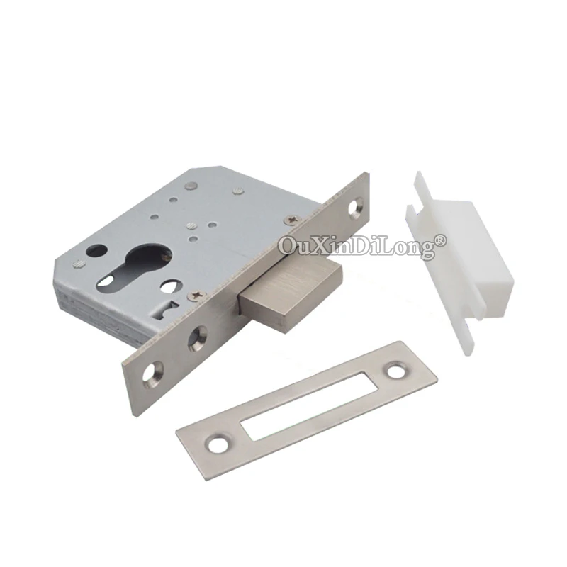 European Narrow Aluminium Alloy Door Lock body 35ZD/40D/55D Fire Proof Passage Door Deadlock Auxiliary Lock