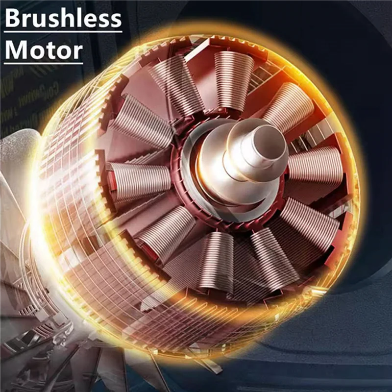 【OFF-SHELF】2X لبطارية 18 فولت، مروحة عنيفة عالية الطاقة، منفاخ هواء بدون فرش، مروحة تربو قابلة للتعديل، سرعة منفضة أوراق الشجر F #4