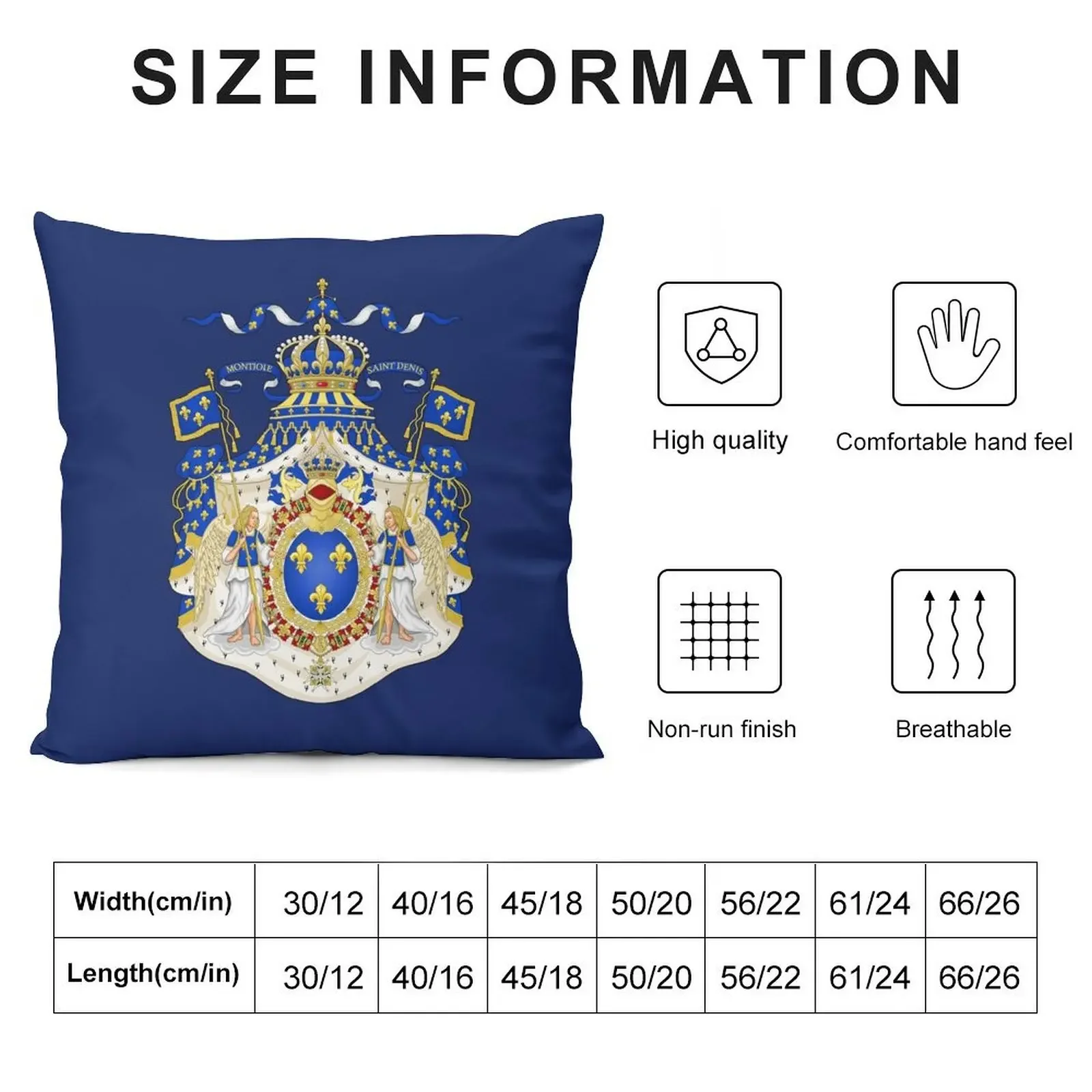 Bourbon Coat of Arms Throw Pillow Pillow Case sleeping pillows Cushions pillow