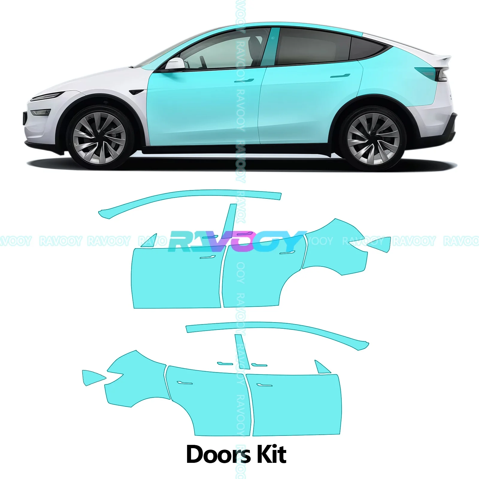 Voor Tesla Model Y Juniper 2025-2026 8.5Mil Voorgesneden PPF Volledige Voertuig Verf Bescherming TPU PPF Film Clear beha