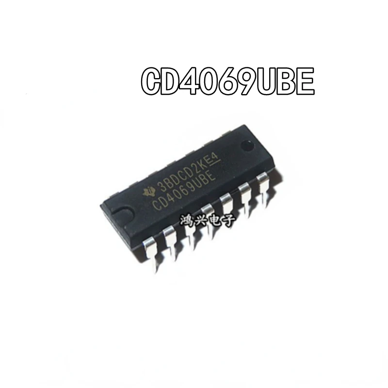 10Pcs Nieuwe En Originele CD4069UBE Dip-14 CD4069 DIP14