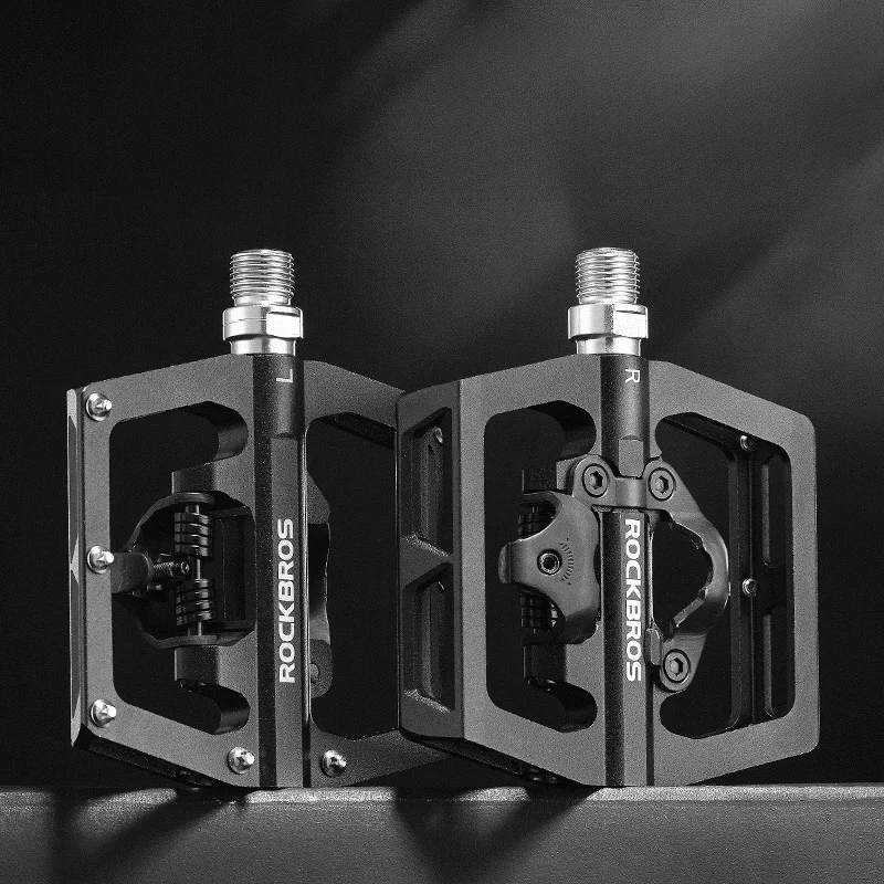 rock-brothers-bicycle-pedals-mountain-bike-lock-pedal-to-flat-pedal-aluminum-alloy-bearing-cycling-accessories-self-lock