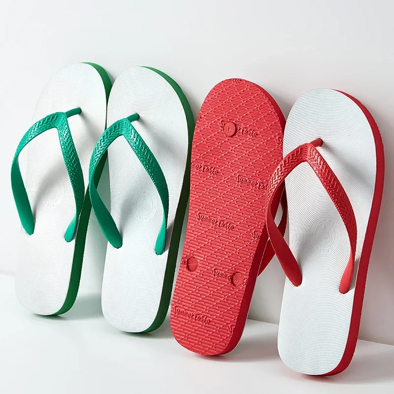 Sandalias antideslizantes de verano para hombre, chanclas tailandesas de goma resistentes al desgaste, zapatos de playa para interiores y