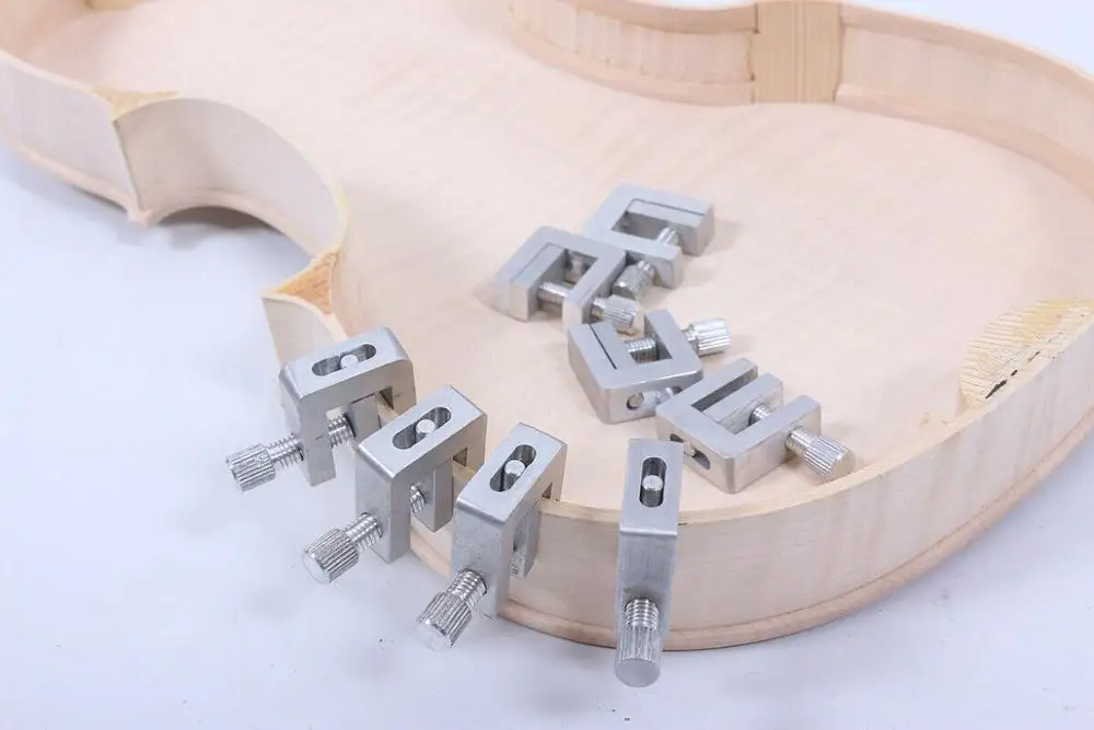 5pcs Violin Making Tools Fix Repair Violin Cracks Set up Violin Side Wood Clamp