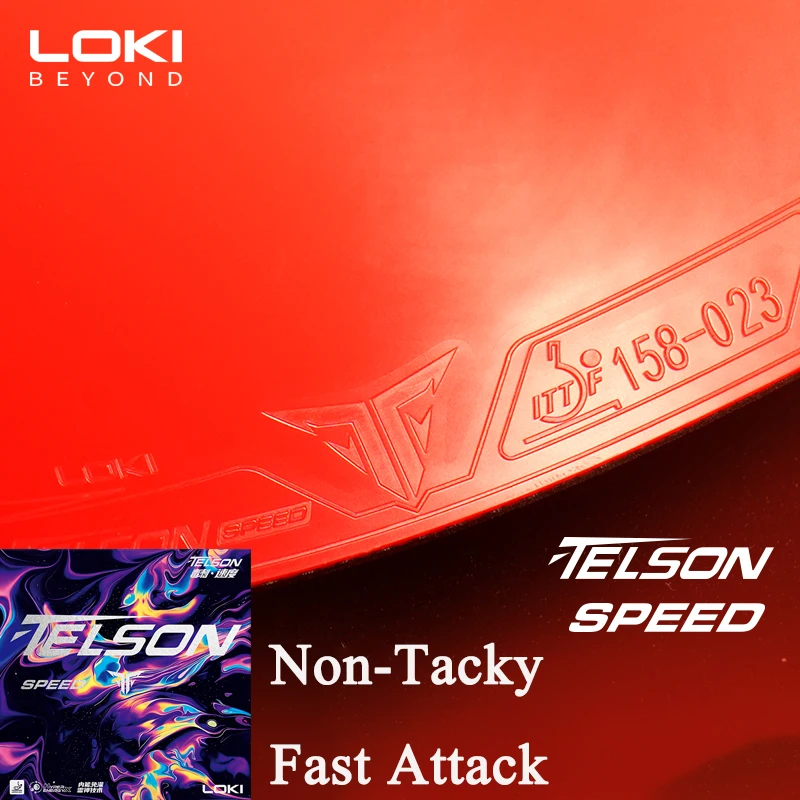 

LOKI TELSON SPEED Table Tennis Rubber Sheet Non-Tacky Pimples in Ping Pong Rubber with High Elasticity Sponge for Fast Attack