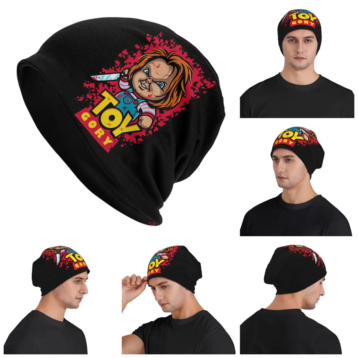 The Killer Doll Chucky Horror Movie Men Women Adult Beanies Caps Knitting Bonnet Hat Warm Autumn Winter Outdoor Skullies Hats