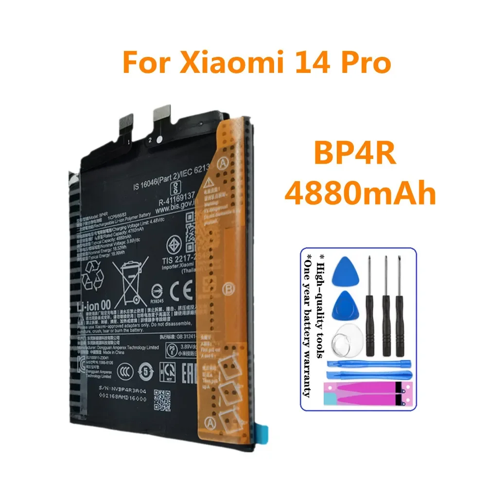 

BP4R Phone Battery For Xiaomi 14 pro Mi 14Pro 4880mAh