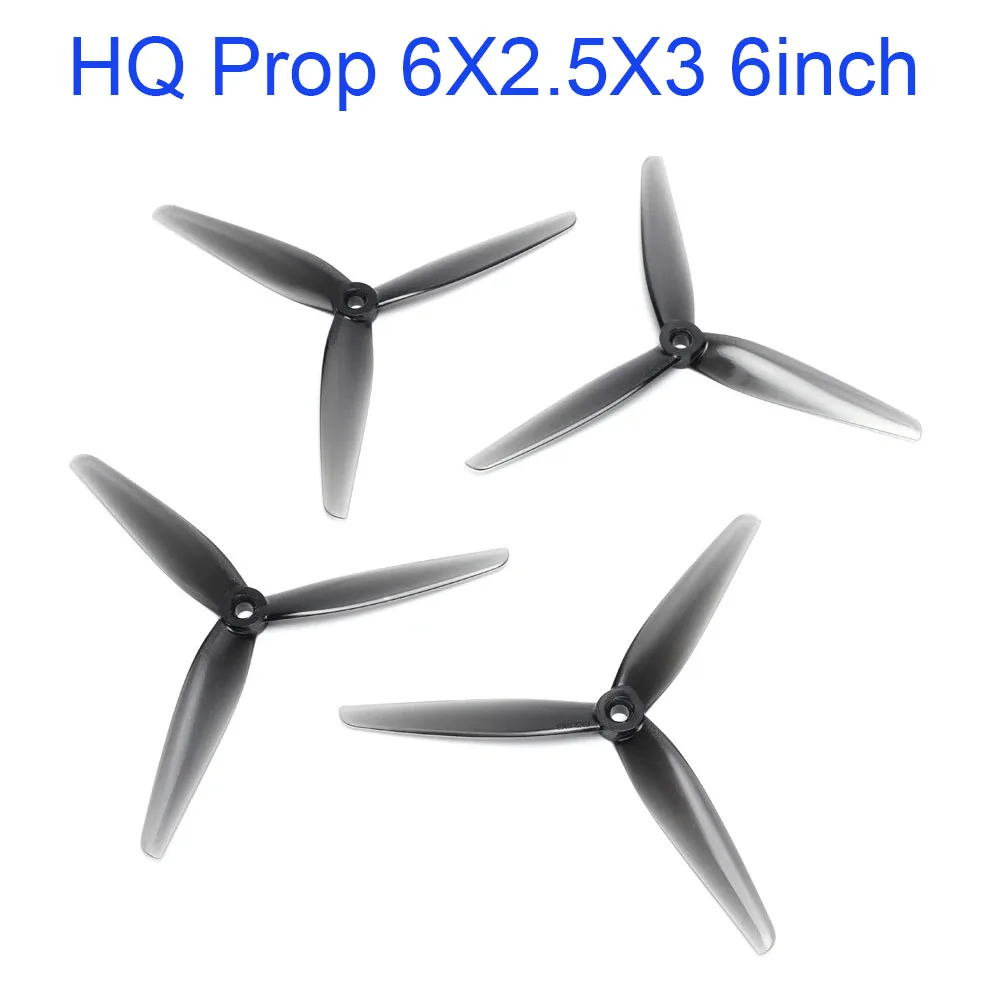 20pcs/10pairs HQ Prop 6X2.5X3 6025 6inch 3 blade/tri-blade Propeller prop for FPV Drone part