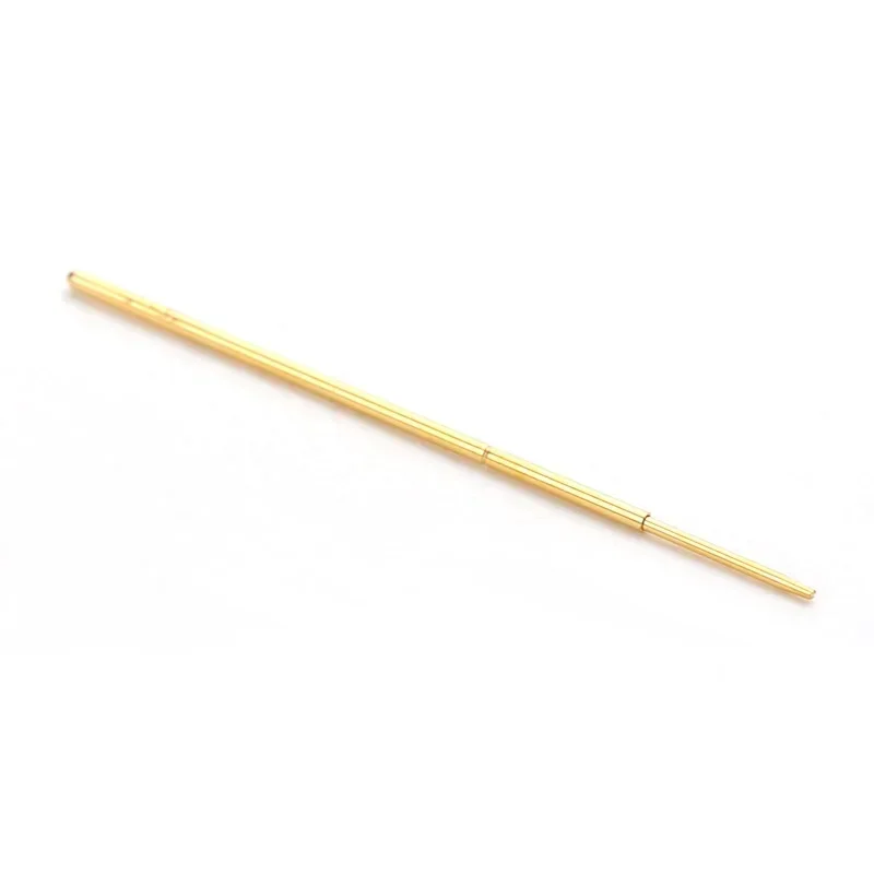 Sonda de prueba de resorte de piezas chapado en oro, 100 PAL50-F, 0,68mm de diámetro exterior, 27,8mm de longitud, Pin Pogo PCB