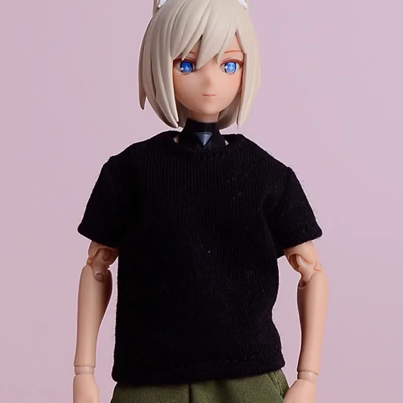 1/12 Scale Soldier Short Sleeved T-shirts Pants Model for 6'' Figma Gynoid