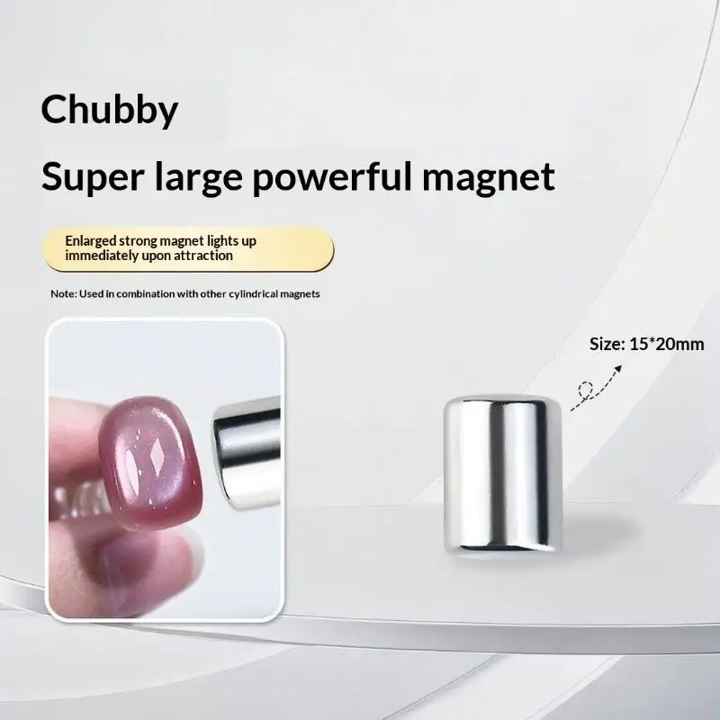 Starker magnetischer zylindrischer Nagelmagnet-Stift, magnetisches Cat-Eye-Gel-Polish-Nagelkunst-Set für DIY-Salon, Studio oder Heimgebrauch – Detail 4
