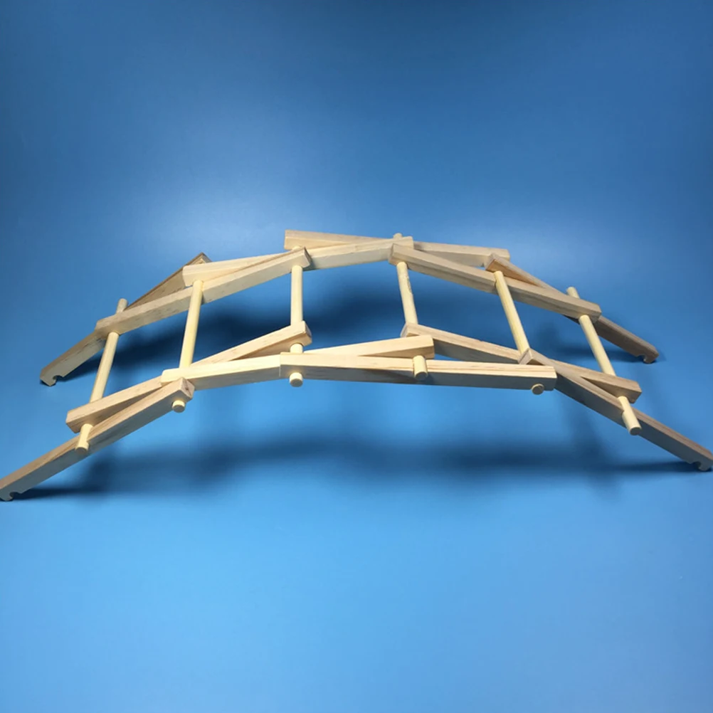 مجموعة قوس DIY لعبة خشبية للأطفال لعبة جسر قوس خشبي للأطفال تجربة تعليمية لعبة بناء نموذج مشروع الجذعية