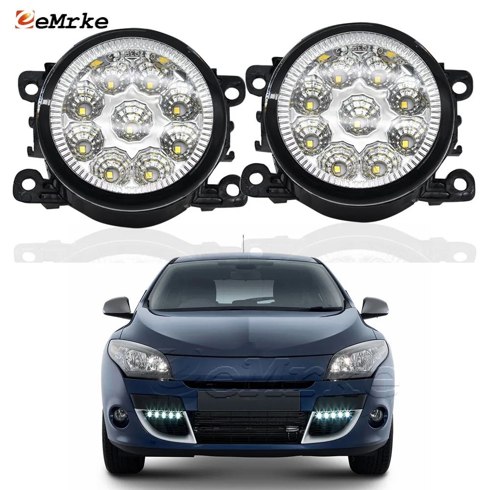 LED Car Fog Lights Daytime Running Lamp DRL for Renault Scenic, Grand Scenic JZ Megane 2006 2007 2008 2009 2010 2011 2012 2013