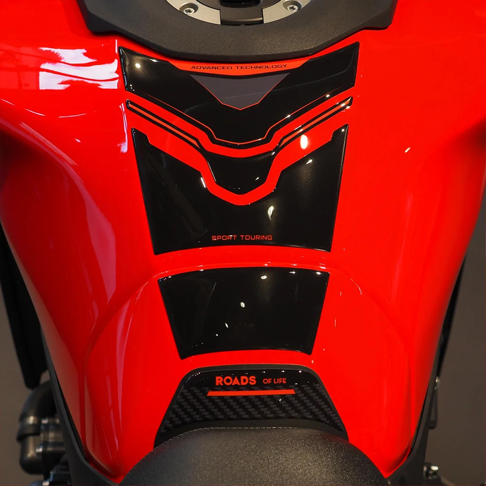 

Tank Pad Sticker Motorcycle Decal 3D Epoxy Resin Protection Kit For Tracer 9 2025 Rosso