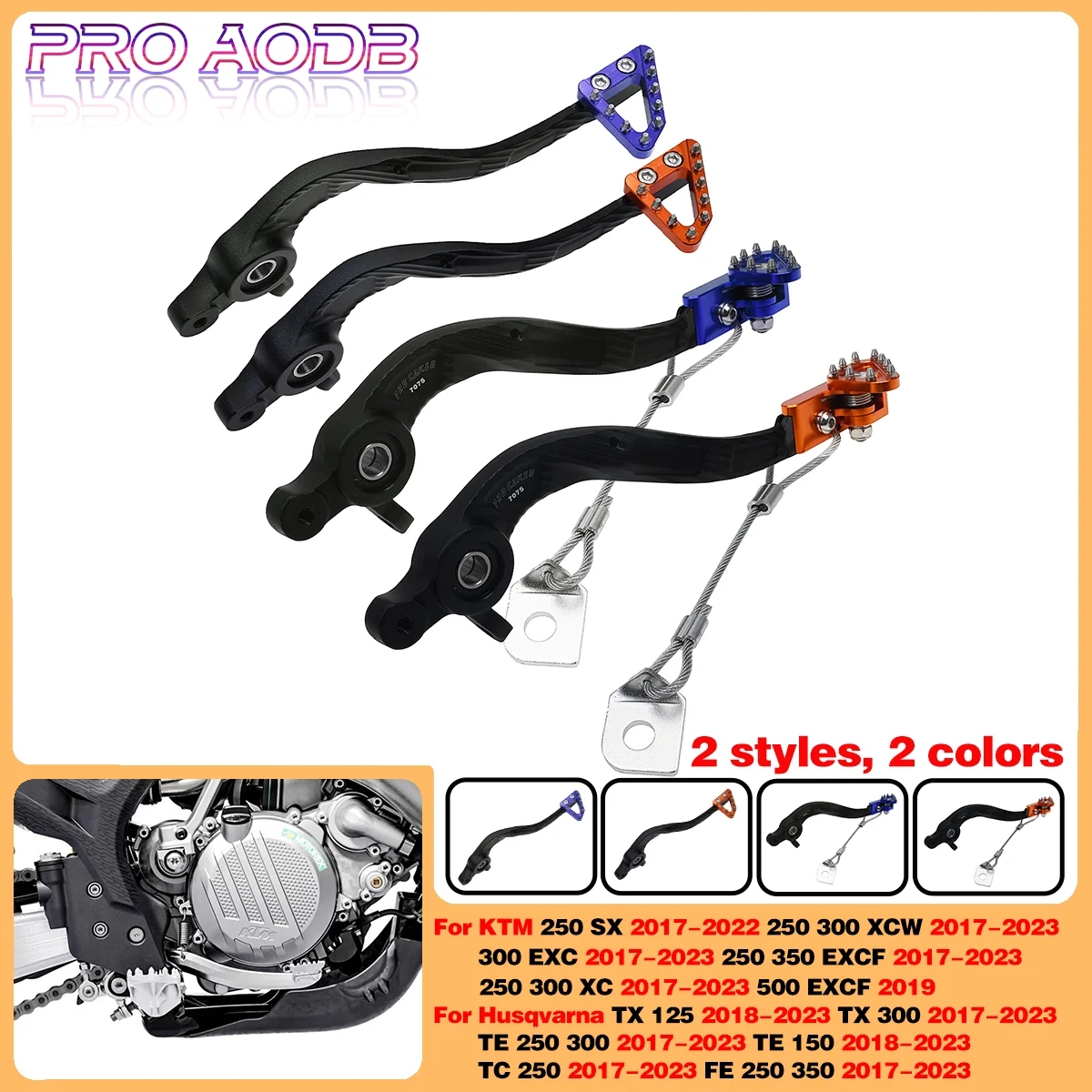 

Motorcycle Rear Foot Brake Lever For Husqvarna TC250 TE250 TE300 TX300 FE250 FE350 2017-2023 TX125 TE150 2018-2023 TC TE TX FE