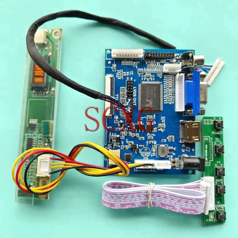 For UB141X01 UB141X02 UB141X03 LCD Monitor Screen Controller Board 20 Pin LVDS HDMI-Compatible AV VGA 1024*768 1CCFL Kit 14.1