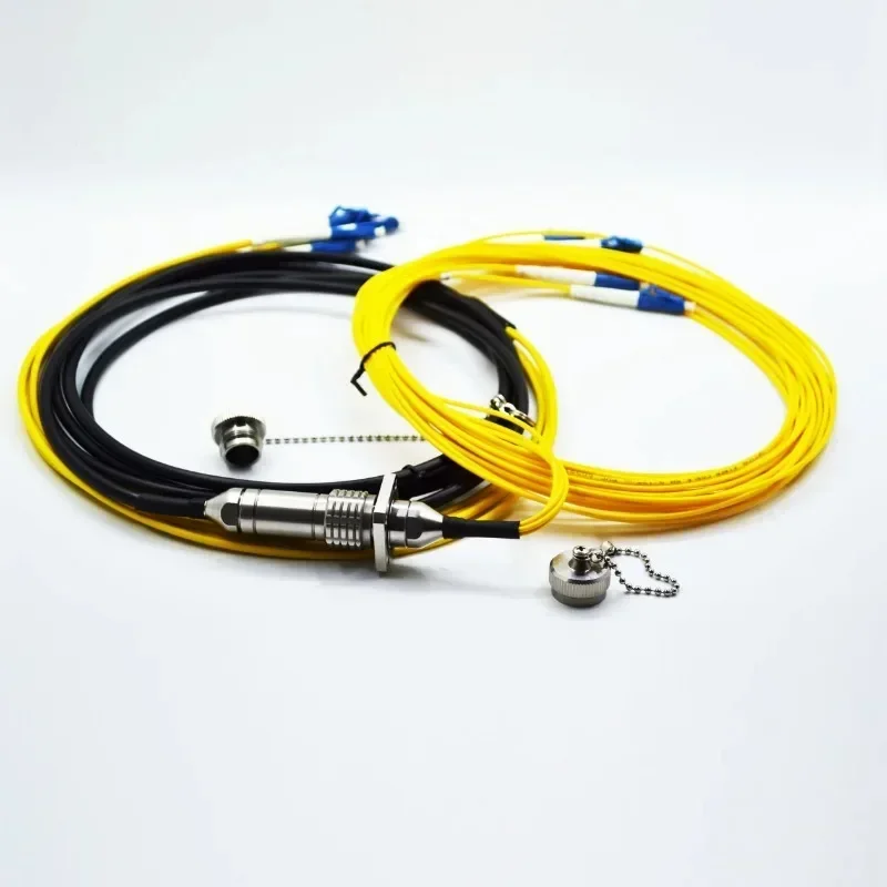 Conector De Fibra ODC Impermeável Ao Ar Livre, Conjuntos De Cabos De Plugue E Soquete, 4 Núcleos