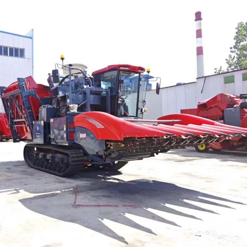 Mud Resistant Crawler Rice Combine Harvester Deep Paddy Field Passable Diesel Engine Farm Paddy Cutting Threshing Harvest