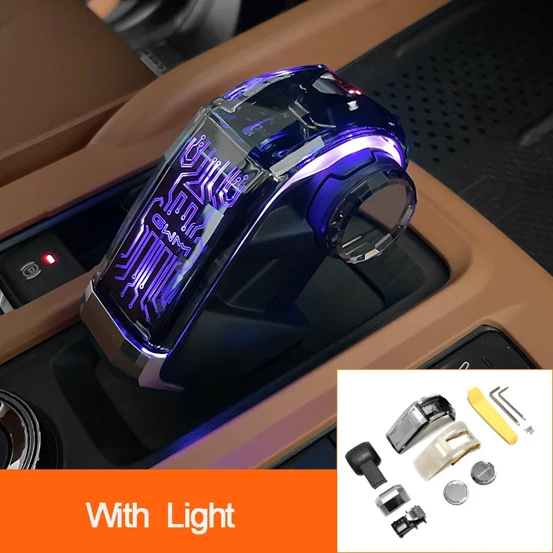 For H9 Haval 2024 2025 Crystal Gear Head Gear Handle With Light  Decorative Central Control Interior Gear Rod Accessories Parts