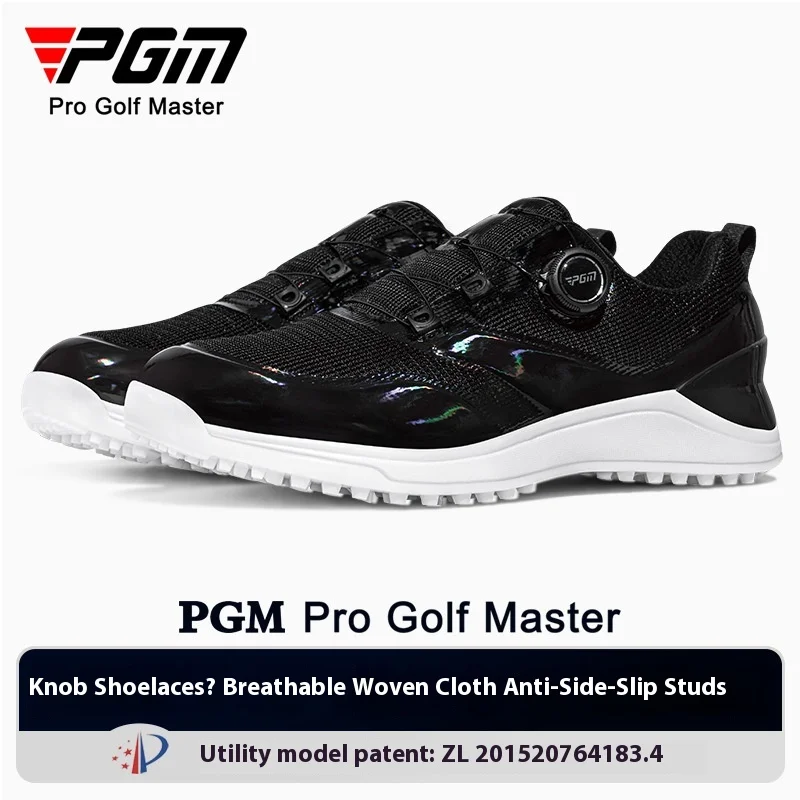 

PGM golf shoes Men's summer Breathable sneakers Anti-slip shoes stud knob LACES Golf shoes for men