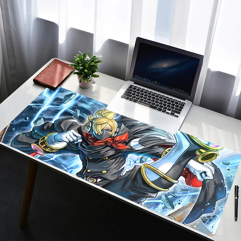 

Mouse Pad Accessories Non Slip Rubber Mousepad Laptop Gamer Keyboard Pad Office Computer Gaming One Piece Sanji Desk Mouse Mat