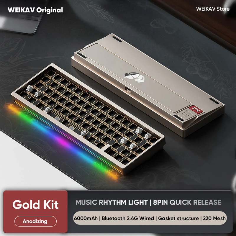 Weikav Lucky65 V3 NUT65 ワイヤレスアルミメカニカルキーボードキット