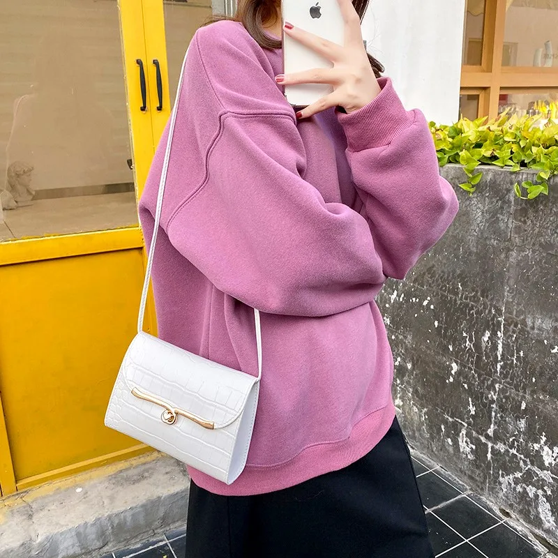 Women Strap Crossbody Bags New Style Korean Messenger Bag PU Leather Candy Color Lock Buckle Versatile Shoulder Phone Handbag